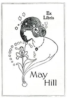 Book Plate by Charles E Dawson for May Hill