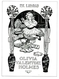 Olivia Prints: Book Plate by Charles E Dawson for Olivia Valentine Holmes