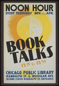 Noon Prints: Book talks, 12: 15 to 12: 45 noon hour, every Thursday Nov. th