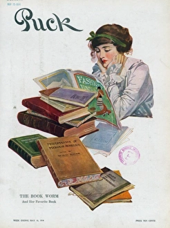 The book worm and her favorite book