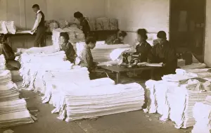 Bookbinding in a European-run Japanese paper factory