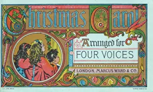 Carols Prints: Booklet cover, Christmas Carol arranged for four voices