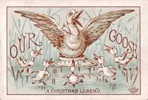 Gosling Prints: Booklet cover, Our Goose, a Christmas Legend