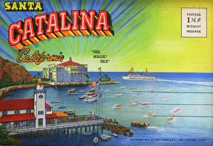 Pier Prints: Booklet cover, Santa Catalina Island, California, USA