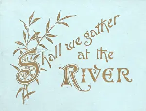 Hymn Prints: Booklet cover, Shall We Gather At The River