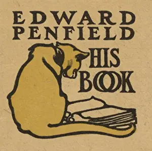 Book Plate Prints: Bookplate of artist Edward Penfield