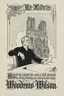 Book Plate Prints: Bookplate of Woodrow Wilson