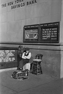 Bootblack, corner Fourteenth Street and Eighth Avenue, New Y Bootblack, corner Fourteenth Street and Eighth Avenue, New Y