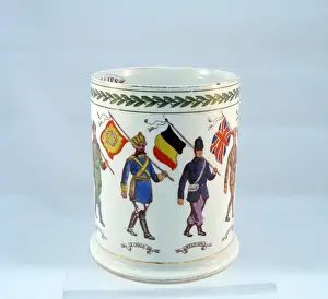 Multi Prints: Booths Silicon china mug - 8 Allies including India