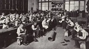 Cobbling Prints: Bootmakers Shop at Barnardos Home, Stepney Causeway