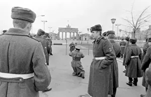 Division Prints: Border guards in East Berlin, Germany