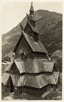 Triple Prints: Borgund Stave Church, Norway