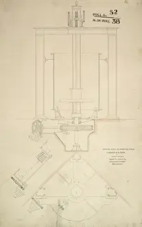 Boring Prints: Boring mill as adapted for a corner of a shop