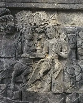 Ritual Prints: Borobudur Temple. 9th c. INDONESIA. Borobudur. Reliefs