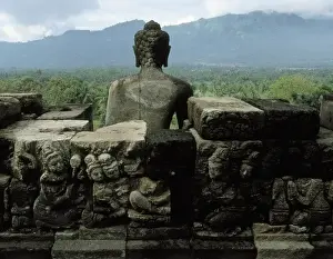 Borobudur Temple. 9th c. INDONESIA. CENTRAL JAVA