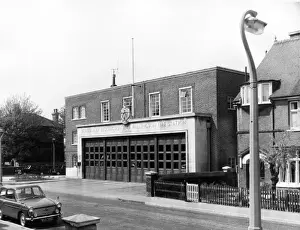 Stations Prints: Borough of Beddington and Wallington Fire Station, Surrey