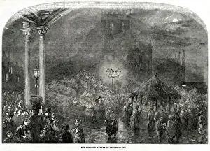Shoppers Prints: Borough Market, London, Christmas Eve 1853