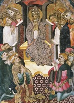 Altar Piece Gallery: BORRASSA, Llu�(1360-1425). Altarpiece of Saint