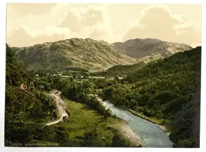 Borrowdale Prints: Borrowdale Valley, from Bowder Stone, Lake District, England