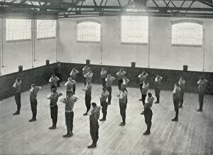 Images Dated 13th July 2017: Borstal Drill in Gymnasium