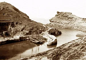 Boscastle Prints: Boscastle Harbour, Victorian period