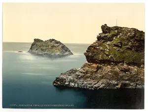 Boscastle, Penally Point and Mechard Island, Cornwall, Engla