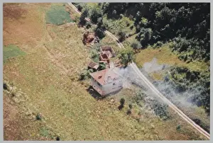 Deployment Prints: Bosnia - Aerial photograph showing ethnic cleansing