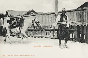 Leads Prints: Bosnia & Herzegovina - Muslim leading his horse
