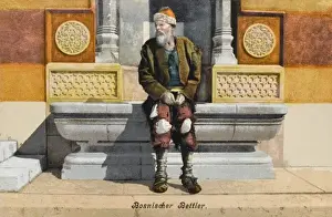 Sarajevo Prints: Bosnia & Herzegovina - Sarajevo - Beggar