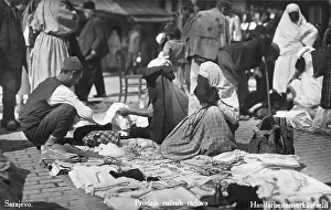Bosnia - Sarajevo - Fabric Seller