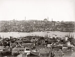Across Bosphorous, Constantinople, Istanbul, Turkey, c. 1890