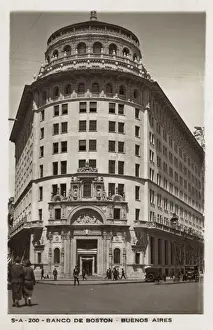 Rounded Prints: Boston Bank building, Buenos Aires, Argentina, South America
