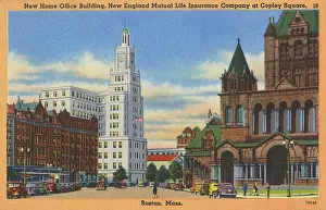 Mutual Prints: Boston - Buildings on Copley Square