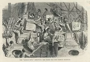 Indians Collection: Boston Tea Party 1773