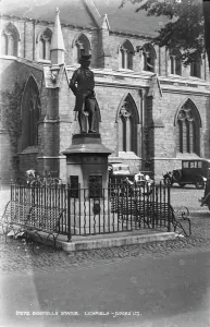 Cityscape Prints: Boswell's Statue in Lichfield