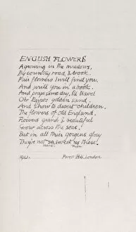 Poetry Collection: Botanical Sketchbook -- lettering