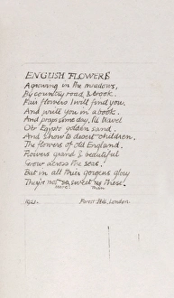 Poetry Collection: Botanical Sketchbook -- lettering