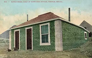 Mines Prints: Bottle House, Tonopah, Nevada, USA