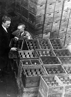 Bottles Prints: Bottle store, Mineral Water Factory, Paignton, Devon