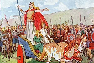 Images Dated 18th August 2011: Boudicca with her two daughters
