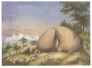 Elevation Prints: Boulder rocks at Debre Doura, Kumaun, India