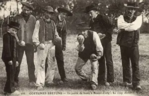 Poise Prints: Boule Players - Brittany, France - Beuzec-Cap-Sizun