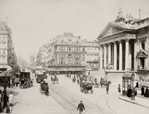 Boulevard Anspach, Bourse, stock exchange, Brussels, Belgium