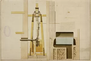 Watt Collection: Boulton and Watt engine, drawing