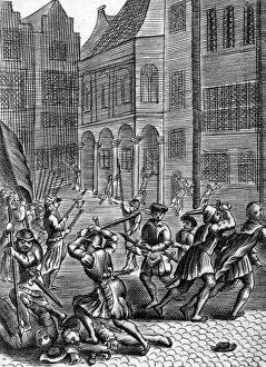 Anabaptists Gallery: Bourgeois Attacked