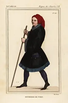 Purse Prints: Bourgeois man of Paris, 15th century