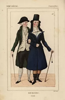 1794 Collection: Bourgeois men, 1794, French National Convention era