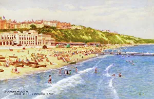 Bournemouth, Dorset, from the Pier, looking east
