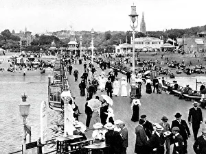 Bournemouth promenade, early 1900s