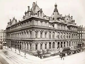 Bourse, stock exchange, Lyon city centre, France